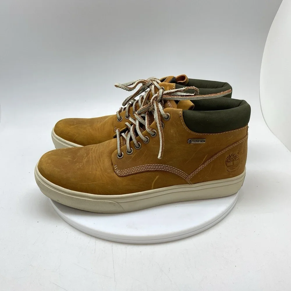Timberland Boots Mens 9 Adventure 2.0 Cupsole GTX Chukka Brown Leather Lace Up